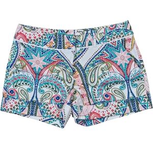 New York & Company Multicolor Paisley High Waist Shorts